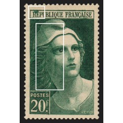 n°730, variété "à la balafre", Marianne de Gandon 30fr vert, neuf ** - TB