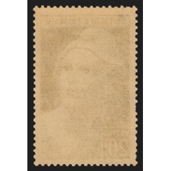 n°730, variété "à la balafre", Marianne de Gandon 30fr vert, neuf ** - TB