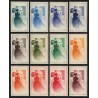 CITEX 1949, Femme à l'ombrelle Marianne de Gandon, série complète, neufs ** TB