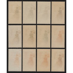 CITEX 1949, Femme à l'ombrelle Marianne de Gandon, série complète, neufs ** TB