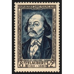 n°930a, variété "papier-carton", Gustave Flaubert, neuf ** sans charnière - TB