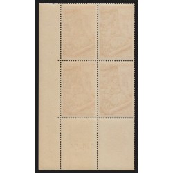 n°970, bloc de quatre coin daté 1954, 25fr Tapisserie Gobelins, neuf ** - TB