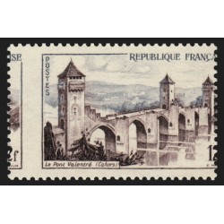 n°1039b, variété "piquage à cheval", Pont Valentré Cahors, neuf ** - SUPERBE