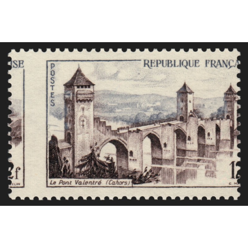n°1039b, variété "piquage à cheval", Pont Valentré Cahors, neuf ** - SUPERBE