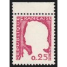 n°1263g, variété "gris omis", haut de feuille, Marianne de Decaris, neuf ** SUP