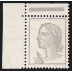 n°1263h, variété "couleur rouge omise" coin de feuille, Decaris, neuf ** SUP