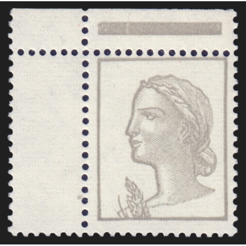 n°1263h, variété "couleur rouge omise" coin de feuille Decaris, neuf ** SUPERBE