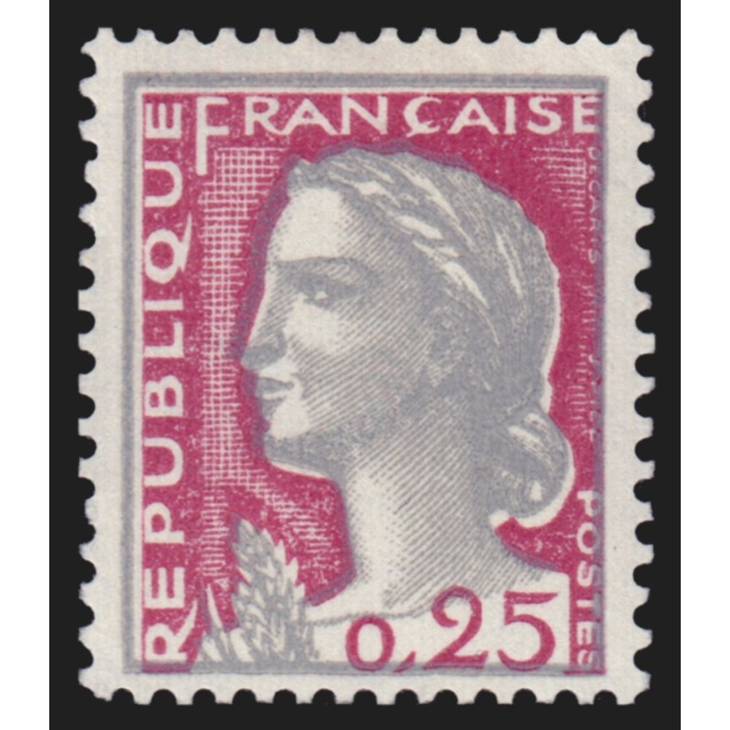 n°1263, variété "gris décalé", Marianne de Decaris, neuf ** - SUPERBE
