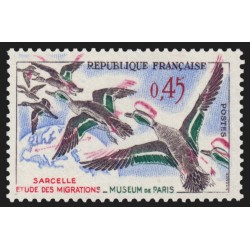 n°1275b, variété "couleurs bleu et rouge très décalées", neuf ** signé CALVES
