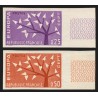 n°1358/1359, non-dentelés, bords de feuille, Europa 1962, neufs ** - SUPERBE