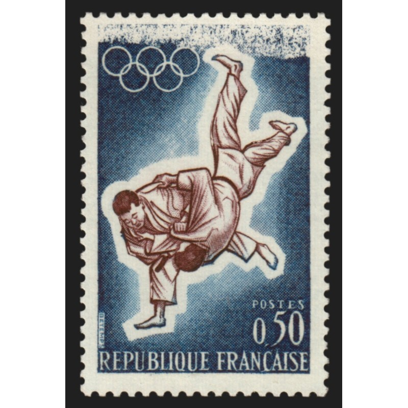 n°1428, variété "impression dépouillée", Jeux Olympiques de Tokyo Judo, neuf **