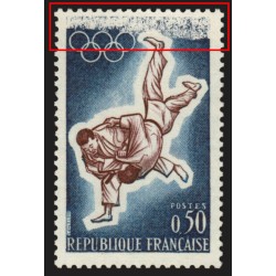 n°1428, variété "impression dépouillée", Jeux Olympiques de Tokyo Judo, neuf **