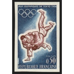 n°1428, non-dentelé, Jeux Olympiques de Tokyo Judo 1964, neuf ** - TB