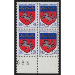 n°1510, variété "couleur Fleurs de lys noirs partiel", neuf ** - SUPERBE
