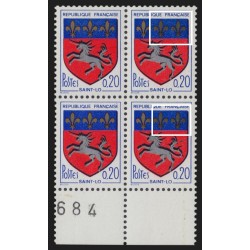 n°1510, variété "couleur Fleurs de lys noirs partiel", neuf ** - SUPERBE