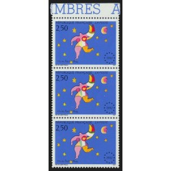 n°2776a, variété "sans le vert" tenant à normal, Niki de Saint-Phalle, neufs **