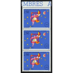 n°2776a, variété "sans le vert" tenant à normal, Niki de Saint-Phalle, neufs **