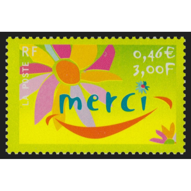 n°3379a, variété "sans ITVF", 3fr/0,46€ Merci, neuf ** sans charnière - SUPERBE