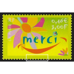 n°3379a, variété "sans ITVF", 3fr/0,46€ Merci, neuf ** sans charnière - SUPERBE