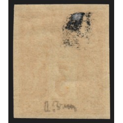 n°86a, non-dentelé, Sage 3c bistre-sur-jaune, neuf * charnière, signé A.BRUN