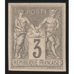 n°87c, non-dentelé, Sage 3c gris, neuf ** sans charnière - TB