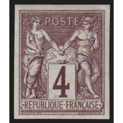 n°88c, non-dentelé, Sage 4c lilas-brun, neuf ** sans charnière - TB