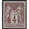 n°88c, non-dentelé, Sage 4c lilas-brun, neuf ** sans charnière - TB