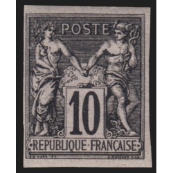 n°89b, non-dentelé, Sage 10c noir-sur-lilas, neuf ** sans charnière - TB