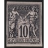 n°89b, non-dentelé, Sage 10c noir-sur-lilas, neuf ** sans charnière - TB