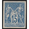 n°90b, non-dentelé, Sage 15c bleu, neuf ** sans charnière - SUPERBE