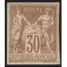 n°69a, non-dentelé, Sage 30c brun-clair, Type I, neuf ** signé A.BRUN - TB