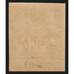 n°92b, non-dentelé, Sage 25c bistre-sur-jaune, neuf ** signé A.BRUN - TB