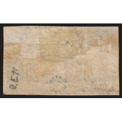 n°97c, Granet non-dentelé, paire, Sage 25c noir-sur-rose, neuf * signé ROUMET