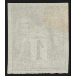 n°61b, Granet non-dentelé, Sage 1c vert-foncé-sur-vert, neuf (*) - TB