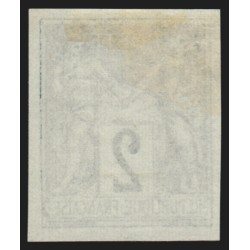 n°74a, Granet non-dentelé, Sage 2c vert-foncé-sur-vert, neuf (*) sans gomme TB