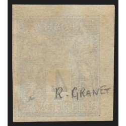 n°63b, Granet non-dentelé, Sage 4c vert-foncé-sur-vert, neuf * - SUPERBE