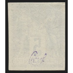 n°75c, Granet non-dentelé, Sage 5c vert-foncé-sur-vert, neuf (*) sans gomme TB