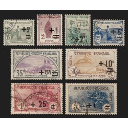 n°162/169, Orphelins de guerre 1922, série complète, oblitérés - TB