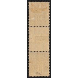 n°103b, Types I et II se tenant, Sage 10c noir sur lilas, neufs * signé CALVES