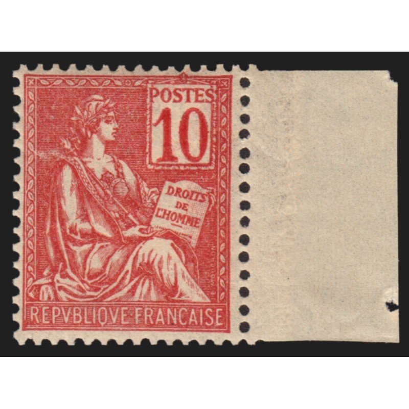 n°112, Mouchon 10c rose Type I, neuf ** sans charnière, signé ROUMET - TB