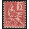 n°112a, variété "chiffres très déplacés", Mouchon 10c rose Type I, neuf * - TB