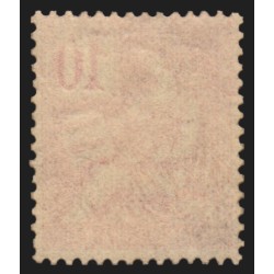 n°112a, variété "chiffres très déplacés", Mouchon 10c rose Type I, neuf * - TB