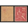 n°112, variété "recto-verso des chiffres", Mouchon 10c rose Type I, neuf * - TB
