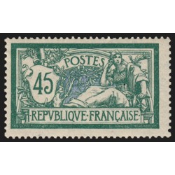 n°143, Merson 45c bleu et vert, neuf ** sans charnière - TB