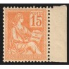 n°117, Mouchon 15c orange, neuf ** sans charnière, signé ROUMET - SUPERBE