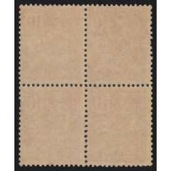 n°116, bloc de quatre, Mouchon 10c rouge, Type II, neuf ** sans charnière B/TB
