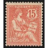 n°125, Mouchon retouché 15c vermillon, neuf ** sans charnière - TB