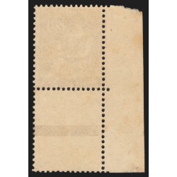 n°126, bord de feuille, Mouchon 20c brun-lilas, neuf ** sans charnière - TB