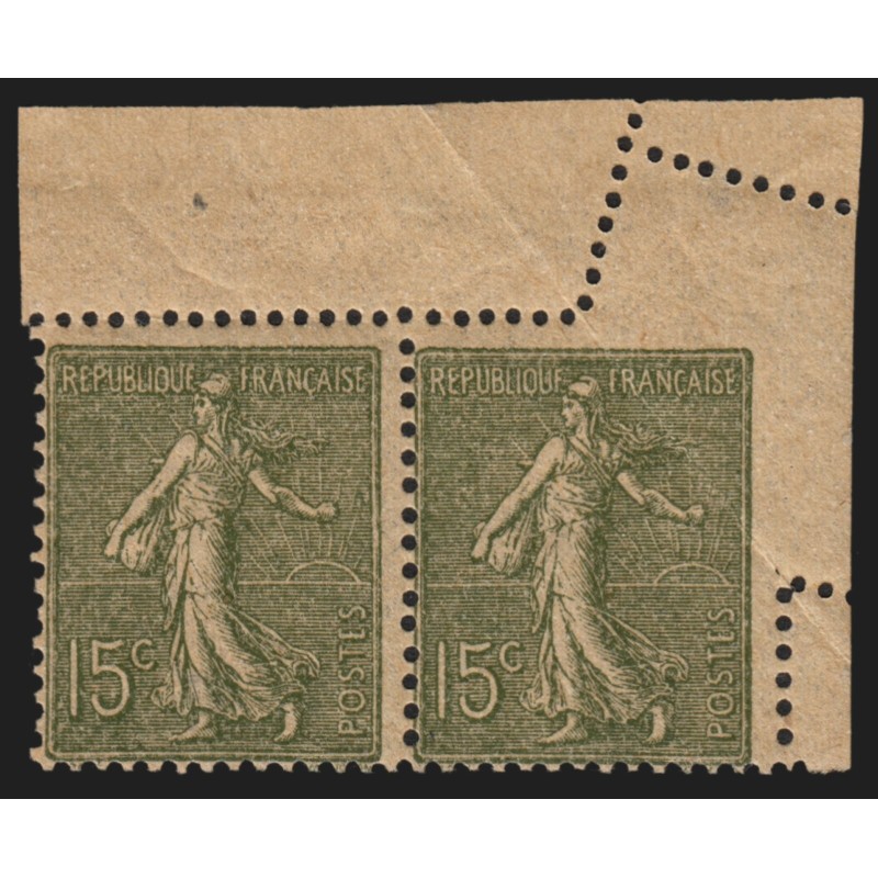 n°130, variété "piquage oblique par pliage", papier GC, neuf ** sans charnière