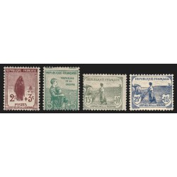 n°148/151, Orphelins guerre 1917, les 4 valeurs, neufs ** sans charnière - TB